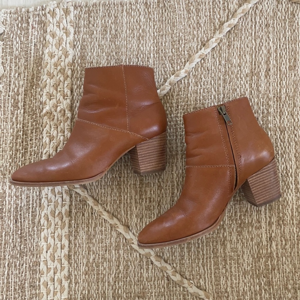 Madewell Rosie ankle boots in brown/saddle